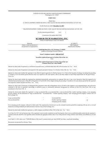 Thumbnail KULR Technology Group 10-K Annual Report 2017