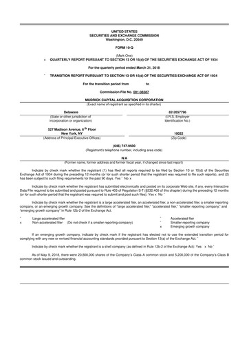 Miniature Hycroft Mining 10-Q Rapport trimestriel  