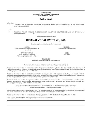 Thumbnail Inotiv 10-Q Quarterly Report FY2018 
