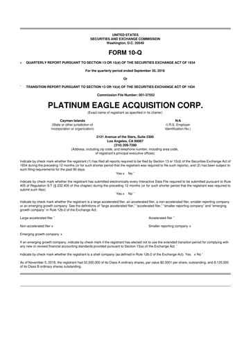Thumbnail Target Hospitality 10-Q Quarterly Report FY2018 