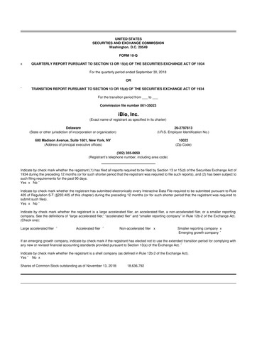 Thumbnail iBio 10-Q Quarterly Report FY2019 