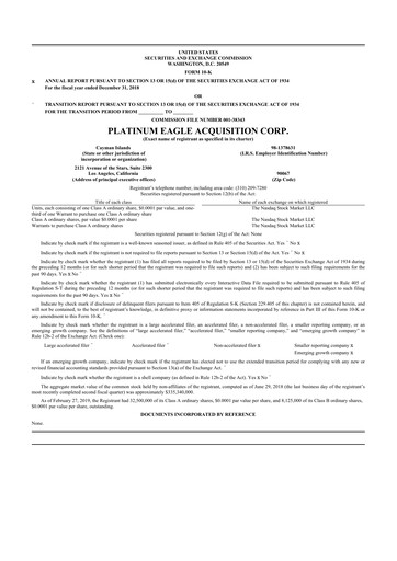 Thumbnail Target Hospitality 10-K Annual Report 2018