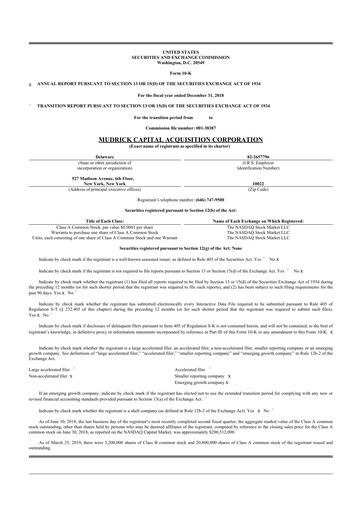 Thumbnail Hycroft Mining 10-K Annual Report 2018