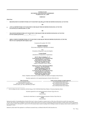 Thumbnail Xunlei 20-F Annual Report 2018