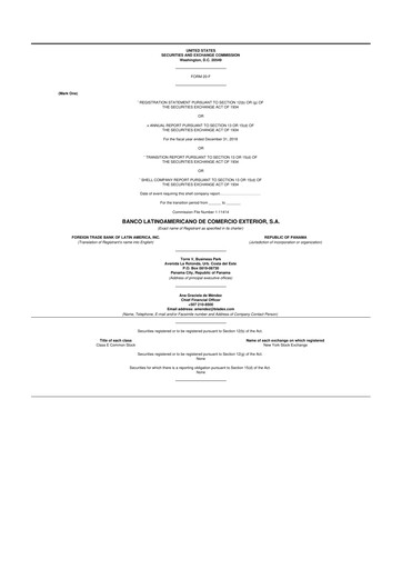 Thumbnail Bladex 20-F Annual Report 2018