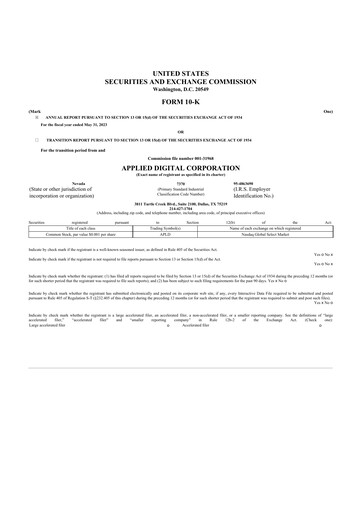 Thumbnail Applied Digital 10-K Annual Report 2023