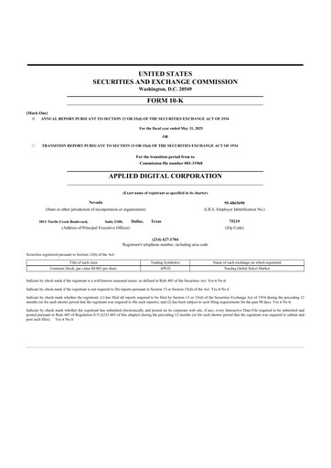 Thumbnail Applied Digital 10-K Annual Report 2025