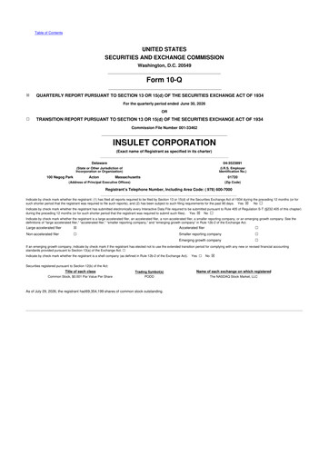 Thumbnail Insulet 10-Q Quarterly Report FY2026 
