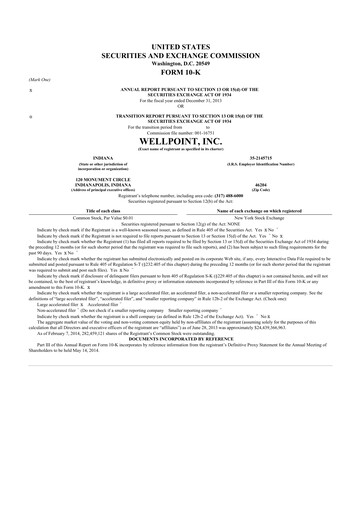 Thumbnail Elevance Health 10-K Annual Report 2013