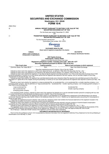 Vorschaubild Elevance Health 10-K Jahresbericht 2025