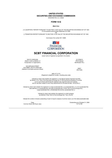 Miniature South State Corp 10-Q Rapport trimestriel  