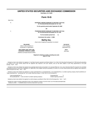 Thumbnail Adtalem Global Education
 10-Q Quarterly Report FY 