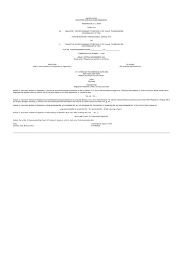 Vorschaubild Annaly Capital Management
 10-Q Quartalsbericht 2010 