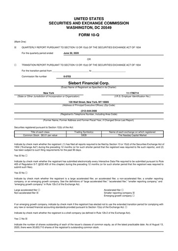 Thumbnail Siebert Financial 10-Q Quarterly Report FY2020 