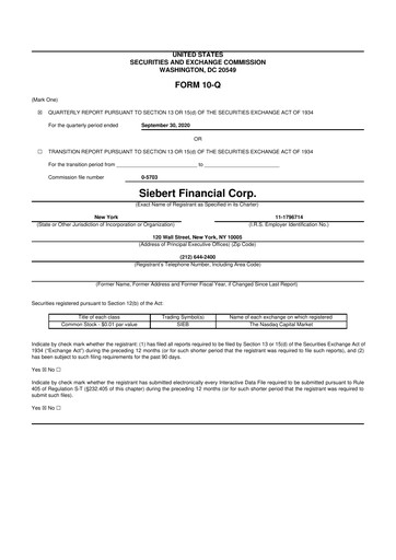 Thumbnail Siebert Financial 10-Q Quarterly Report FY2020 