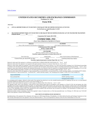 Thumbnail Comscore
 10-K Annual Report 2019