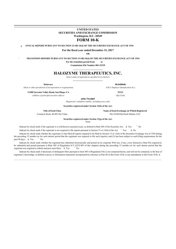 Thumbnail Halozyme Therapeutics 10-K Annual Report 2017