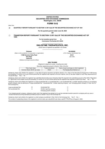 Thumbnail Halozyme Therapeutics 10-Q Quarterly Report FY2022 