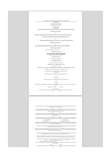 Miniature Deutsche Bank 20-F Rapport annuel 2024