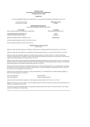 Thumbnail KORU Medical Systems 10-K Annual Report 2013