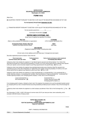 Thumbnail KORU Medical Systems 10-Q Quarterly Report FY2021 