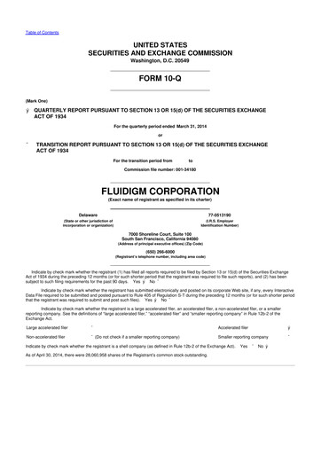 Thumbnail Standard BioTools 10-Q Quarterly Report FY2014 
