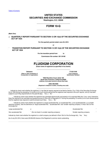 Thumbnail Standard BioTools 10-Q Quarterly Report FY2016 