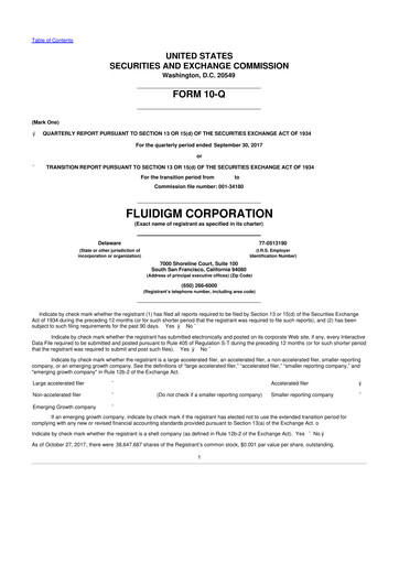 Thumbnail Standard BioTools 10-Q Quarterly Report FY2017 