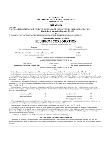 Thumbnail Standard BioTools 10-K Annual Report 2019