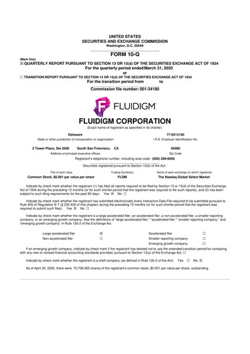 Thumbnail Standard BioTools 10-Q Quarterly Report FY2020 
