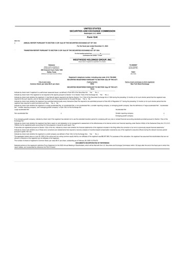 Thumbnail Westwood Holdings Group 10-K Annual Report 2024