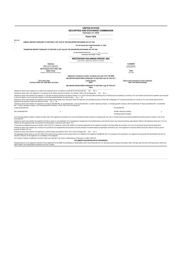 Thumbnail Westwood Holdings Group 10-K Annual Report 2025