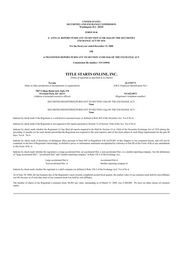 Miniature Workhorse Group
 10-K Rapport annuel 