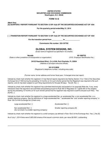 Vorschaubild TON Strategy Co. 10-Q Quartalsbericht 2014 