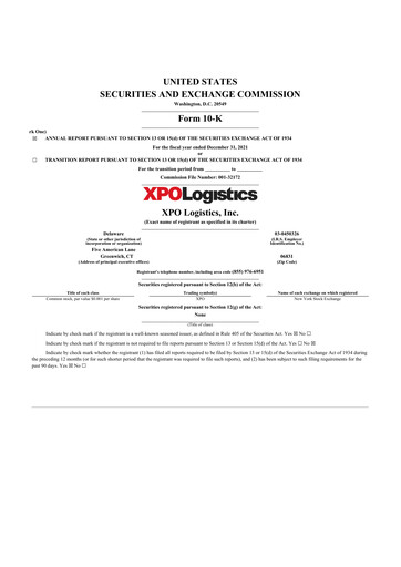 Thumbnail XPO Logistics 10-K Annual Report 2021