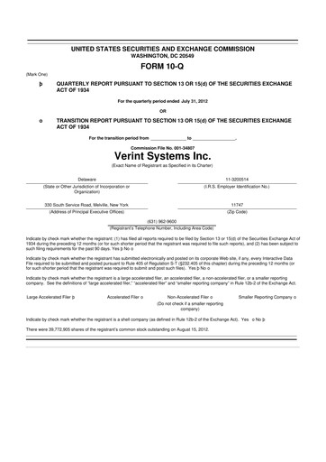 Thumbnail Verint Systems
 10-Q Quarterly Report FY2013 