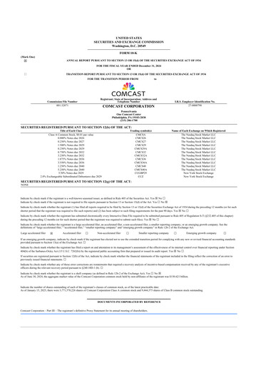 Thumbnail Comcast 10-K Annual Report 2024