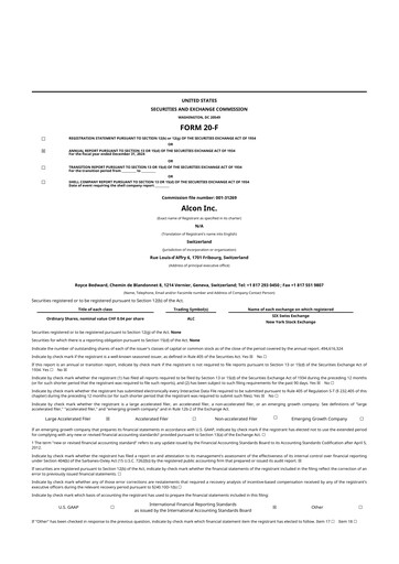 Thumbnail Alcon 20-F Annual Report 2024