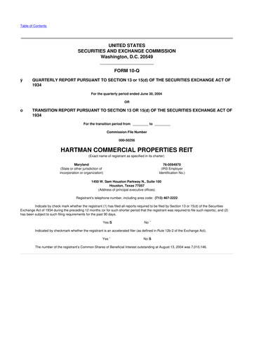 Thumbnail Whitestone REIT 10-Q Quarterly Report FY 