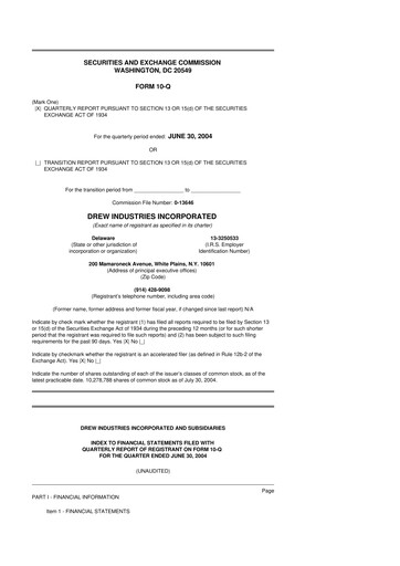 Thumbnail LCI Industries
 10-Q Quarterly Report FY 