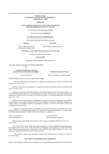 Thumbnail Flushing Financial Corp 10-K Annual Report 