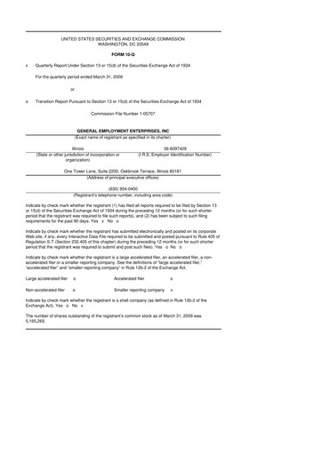 Vorschaubild GEE Group 10-Q Quartalsbericht  