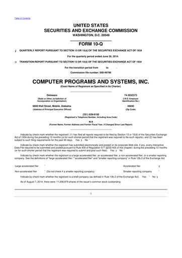 Thumbnail TruBridge 10-Q Quarterly Report FY2014 