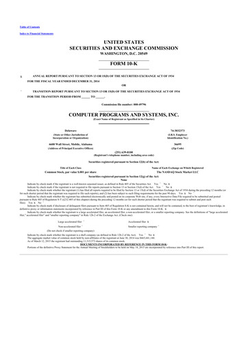 Thumbnail TruBridge 10-K Annual Report 2014