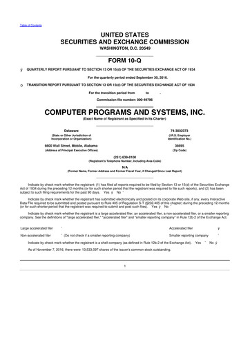 Thumbnail TruBridge 10-Q Quarterly Report FY2016 