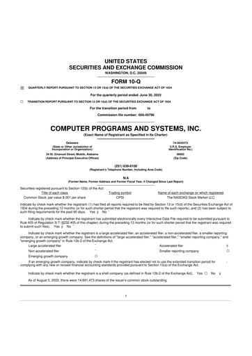 Thumbnail TruBridge 10-Q Quarterly Report FY2022 