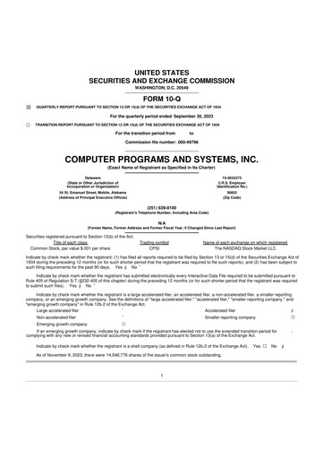 Thumbnail TruBridge 10-Q Quarterly Report FY2023 