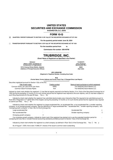 Thumbnail TruBridge 10-Q Quarterly Report FY2024 