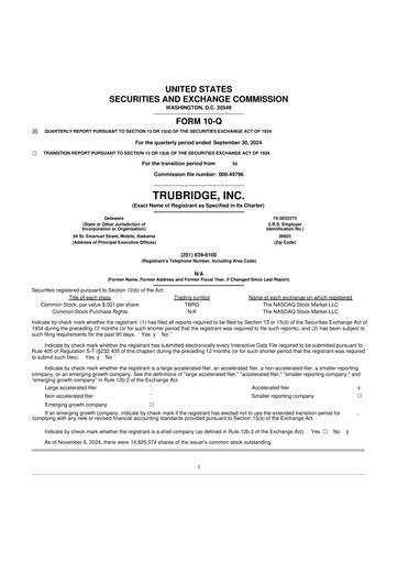 Thumbnail TruBridge 10-Q Quarterly Report FY2024 