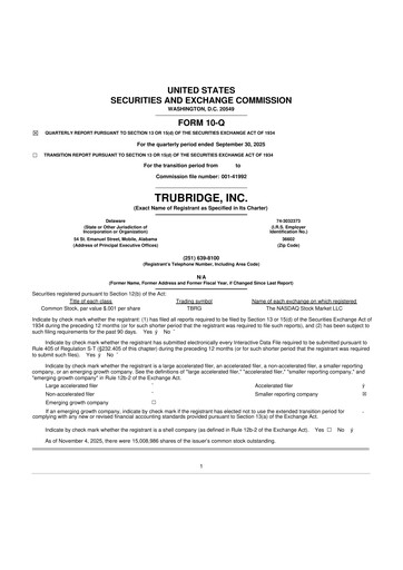 Thumbnail TruBridge 10-Q Quarterly Report FY2025 
